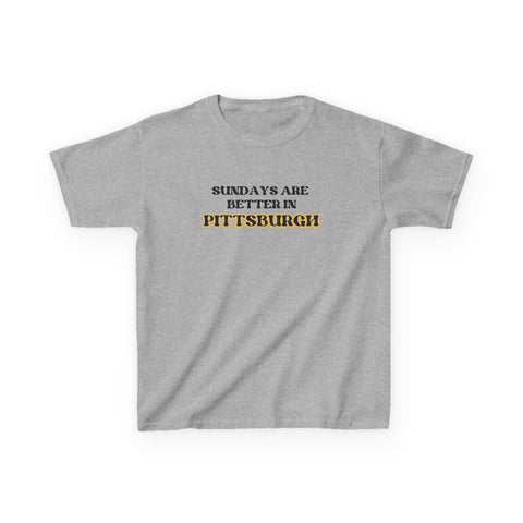 Pittsburgh Sundays - Kids Graphic T-Shirt Kids Apparel - YinzerShop