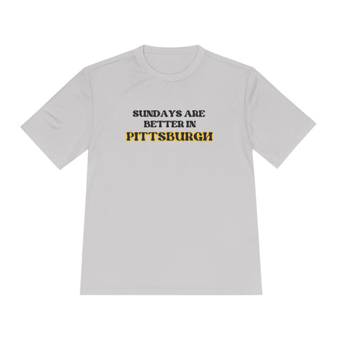 Pittsburgh Sundays - Sport-Tek Unisex Moisture Wicking Tee T-Shirt - YinzerShop