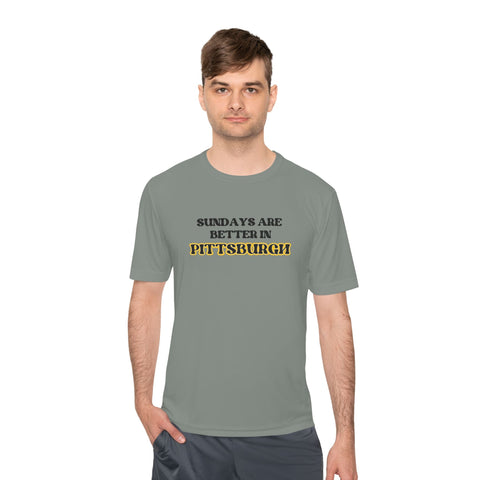 Pittsburgh Sundays - Sport-Tek Unisex Moisture Wicking Tee T-Shirt - YinzerShop
