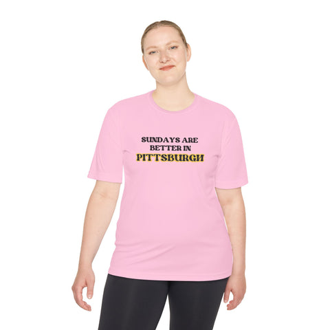 Pittsburgh Sundays - Sport-Tek Unisex Moisture Wicking Tee T-Shirt - YinzerShop