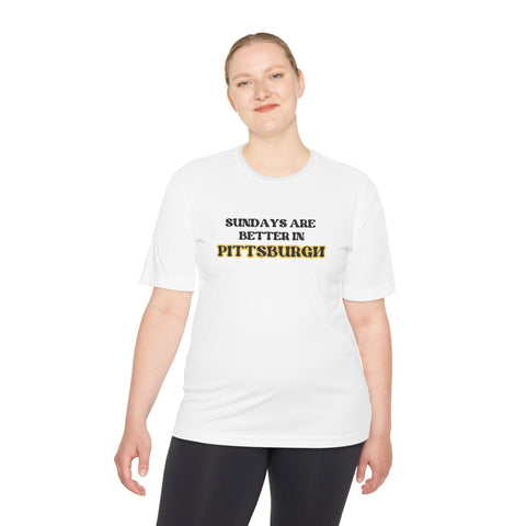 Pittsburgh Sundays - Sport-Tek Unisex Moisture Wicking Tee T-Shirt - YinzerShop
