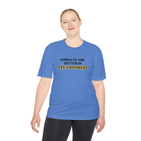 Pittsburgh Sundays - Sport-Tek Unisex Moisture Wicking Tee T-Shirt - YinzerShop
