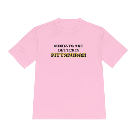 Pittsburgh Sundays - Sport-Tek Unisex Moisture Wicking Tee T-Shirt - YinzerShop