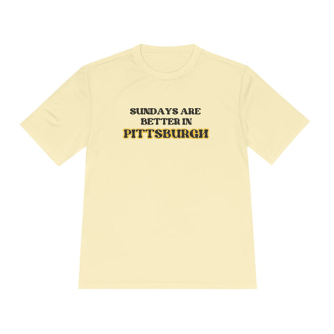 Pittsburgh Sundays - Sport-Tek Unisex Moisture Wicking Tee T-Shirt - YinzerShop