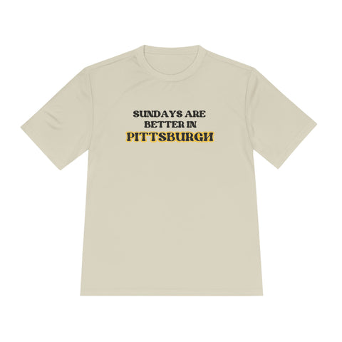 Pittsburgh Sundays - Sport-Tek Unisex Moisture Wicking Tee T-Shirt - YinzerShop