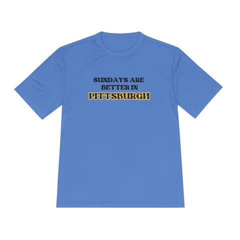 Pittsburgh Sundays - Sport-Tek Unisex Moisture Wicking Tee T-Shirt - YinzerShop