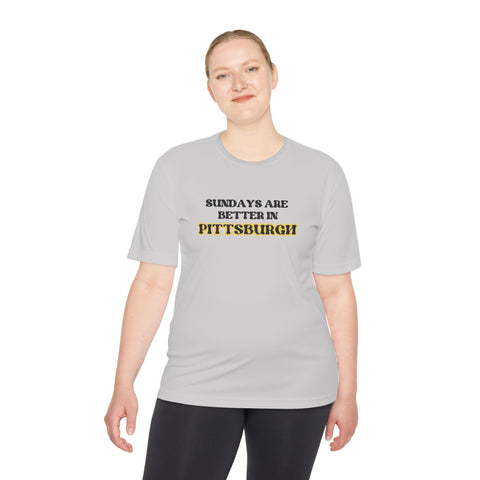 Pittsburgh Sundays - Sport-Tek Unisex Moisture Wicking Tee T-Shirt - YinzerShop