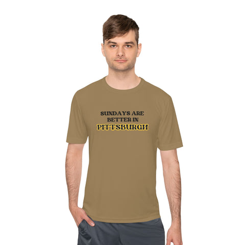 Pittsburgh Sundays - Sport-Tek Unisex Moisture Wicking Tee T-Shirt - YinzerShop