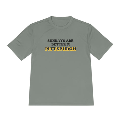 Pittsburgh Sundays - Sport-Tek Unisex Moisture Wicking Tee T-Shirt - YinzerShop