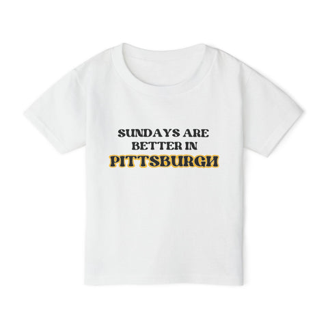 Pittsburgh Sundays - Toddler T-Shirt Kids Apparel - YinzerShop