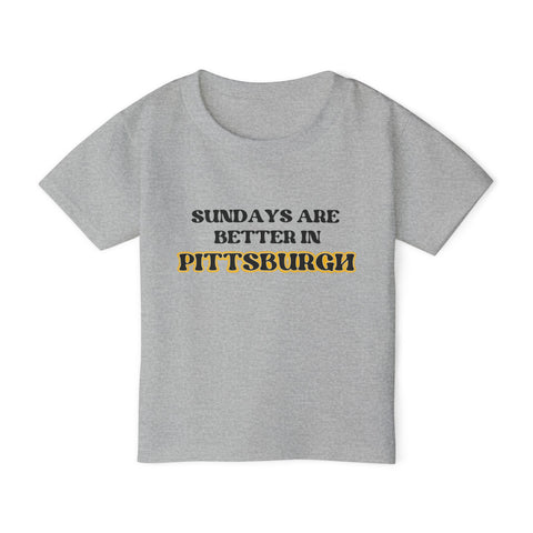 Pittsburgh Sundays - Toddler T-Shirt Kids Apparel - YinzerShop