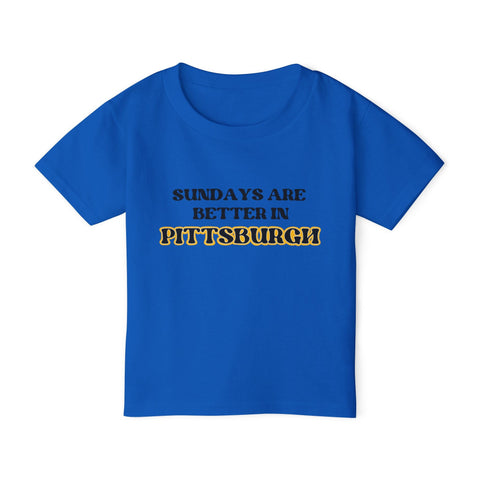 Pittsburgh Sundays - Toddler T-Shirt Kids Apparel - YinzerShop