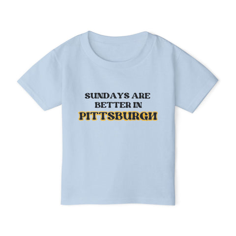 Pittsburgh Sundays - Toddler T-Shirt Kids Apparel - YinzerShop