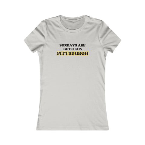 Pittsburgh Sundays - Women's Favorite Tee T-Shirt - YinzerShop