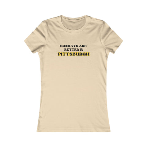 Pittsburgh Sundays - Women's Favorite Tee T-Shirt - YinzerShop