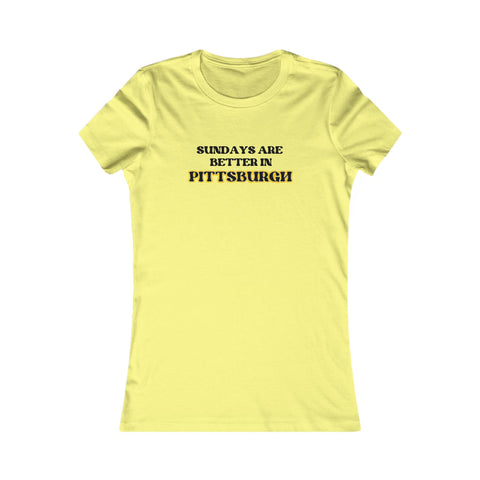 Pittsburgh Sundays - Women's Favorite Tee T-Shirt - YinzerShop