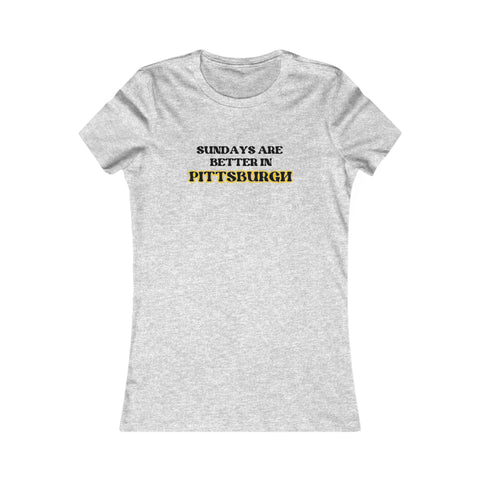 Pittsburgh Sundays - Women's Favorite Tee T-Shirt - YinzerShop