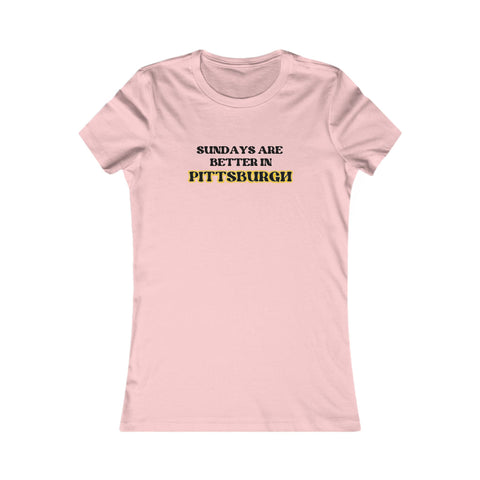 Pittsburgh Sundays - Women's Favorite Tee T-Shirt - YinzerShop