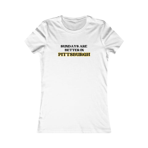 Pittsburgh Sundays - Women's Favorite Tee T-Shirt - YinzerShop