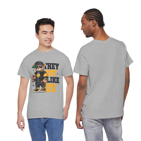 Pittsburgh They Not Like Us - Unisex Heavy Cotton Tee T-Shirt - YinzerShop