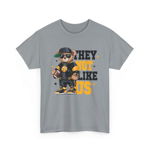Pittsburgh They Not Like Us - Unisex Heavy Cotton Tee T-Shirt - YinzerShop
