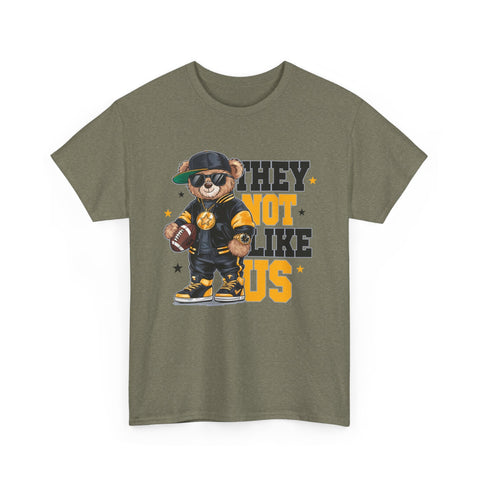Pittsburgh They Not Like Us - Unisex Heavy Cotton Tee T-Shirt - YinzerShop