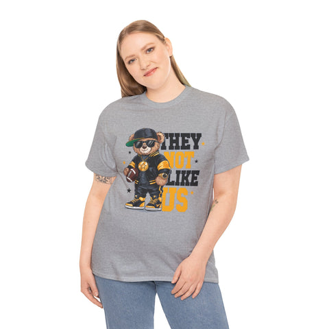 Pittsburgh They Not Like Us - Unisex Heavy Cotton Tee T-Shirt - YinzerShop