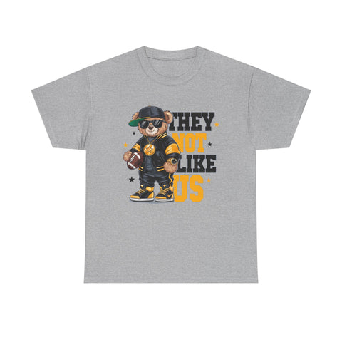Pittsburgh They Not Like Us - Unisex Heavy Cotton Tee T-Shirt - YinzerShop