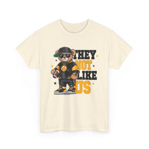 Pittsburgh They Not Like Us - Unisex Heavy Cotton Tee T-Shirt - YinzerShop