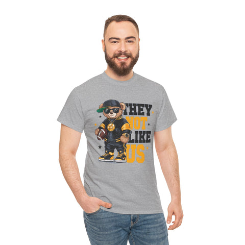 Pittsburgh They Not Like Us - Unisex Heavy Cotton Tee T-Shirt - YinzerShop