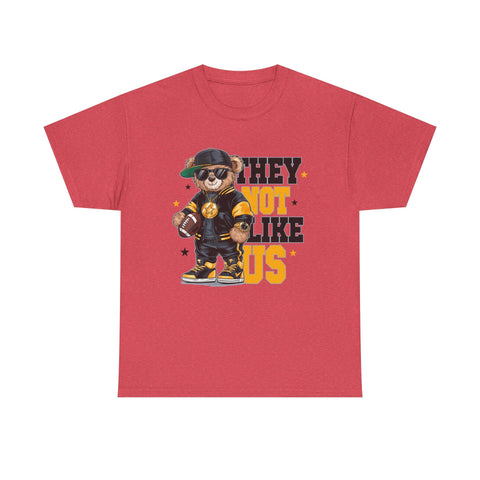 Pittsburgh They Not Like Us - Unisex Heavy Cotton Tee T-Shirt - YinzerShop