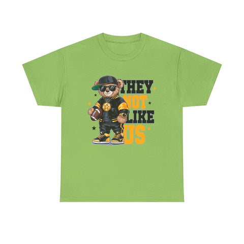 Pittsburgh They Not Like Us - Unisex Heavy Cotton Tee T-Shirt - YinzerShop