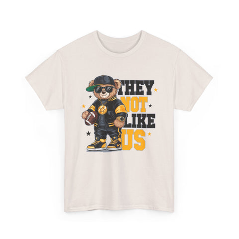 Pittsburgh They Not Like Us - Unisex Heavy Cotton Tee T-Shirt - YinzerShop