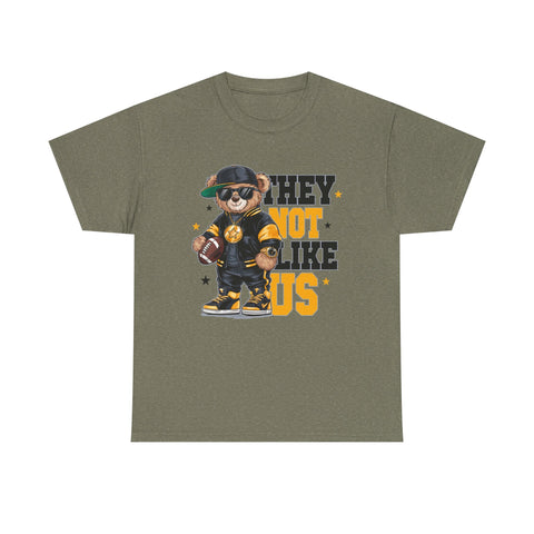 Pittsburgh They Not Like Us - Unisex Heavy Cotton Tee T-Shirt - YinzerShop