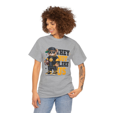 Pittsburgh They Not Like Us - Unisex Heavy Cotton Tee T-Shirt - YinzerShop