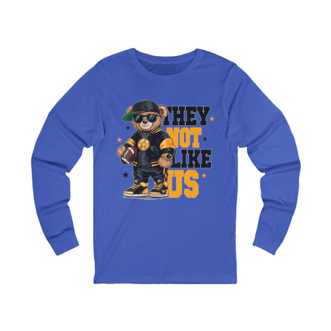 Pittsburgh They Not Like Us - Unisex Long Sleeve Tee Long Sleeve Shirt - YinzerShop