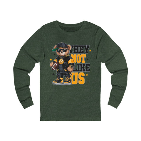 Pittsburgh They Not Like Us - Unisex Long Sleeve Tee Long Sleeve Shirt - YinzerShop