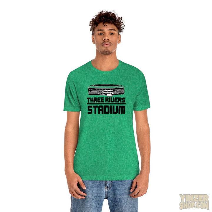 Pittsburgh Three Rivers Stadium Short Sleeve T-Shirt T-Shirt Printify   