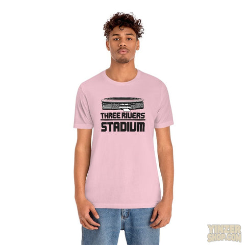 Pittsburgh Three Rivers Stadium Short Sleeve T-Shirt T-Shirt Printify   