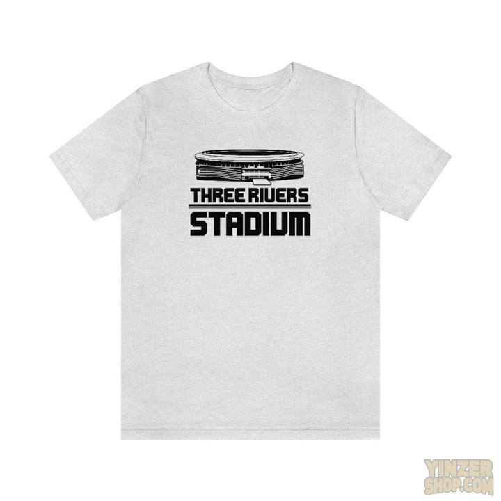 Pittsburgh Three Rivers Stadium Short Sleeve T-Shirt T-Shirt Printify Ash S 
