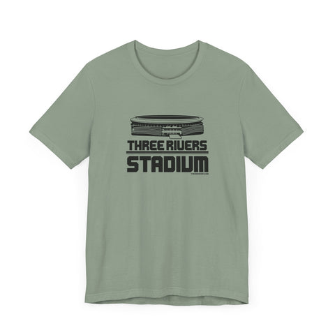 Pittsburgh Three Rivers Stadium Short Sleeve T-Shirt - Unisex bella+canvas 3001 T-Shirt - YinzerShop