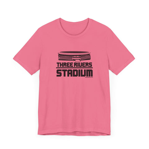 Pittsburgh Three Rivers Stadium Short Sleeve T-Shirt - Unisex bella+canvas 3001 T-Shirt - YinzerShop