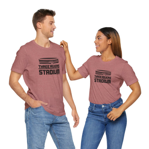 Pittsburgh Three Rivers Stadium Short Sleeve T-Shirt - Unisex bella+canvas 3001 T-Shirt - YinzerShop