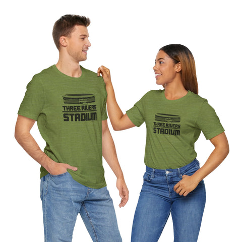 Pittsburgh Three Rivers Stadium Short Sleeve T-Shirt - Unisex bella+canvas 3001 T-Shirt - YinzerShop
