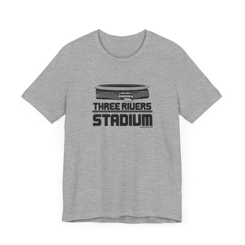 Pittsburgh Three Rivers Stadium Short Sleeve T-Shirt - Unisex bella+canvas 3001 T-Shirt - YinzerShop