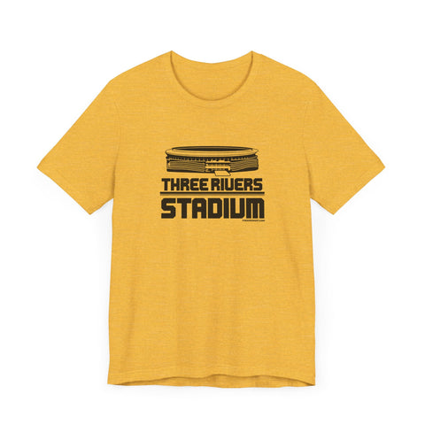 Pittsburgh Three Rivers Stadium Short Sleeve T-Shirt - Unisex bella+canvas 3001 T-Shirt - YinzerShop