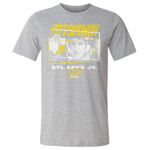 Pittsburgh Tones T-Shirt – Syl Apps Jr Crewneck Cotton Short Sleeve Graphic Tee Men's Cotton T-Shirt - YinzerShop