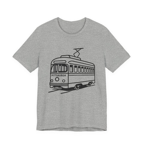 Pittsburgh Trolley - Unisex Jersey Short Sleeve Tee T-Shirt - YinzerShop
