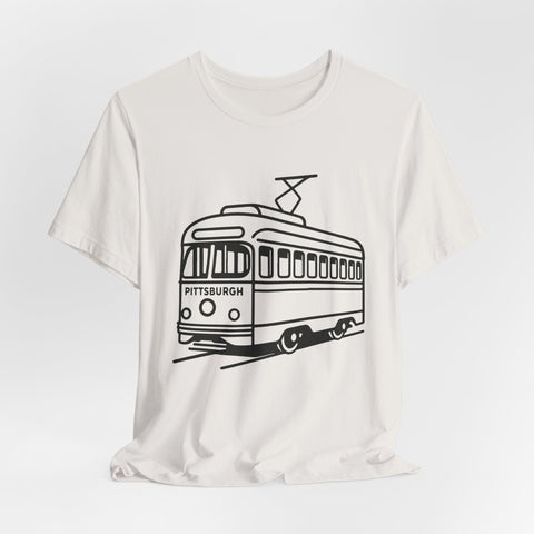 Pittsburgh Trolley - Unisex Jersey Short Sleeve Tee T-Shirt - YinzerShop