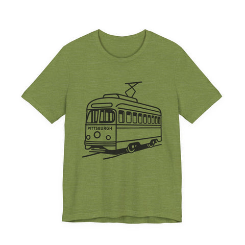 Pittsburgh Trolley - Unisex Jersey Short Sleeve Tee T-Shirt - YinzerShop